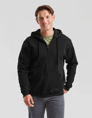 Produktbild von Fruit Of The Loom Kapuzenjacke Herren CLASSIC HOODED SWEAT JACKET schwarz M