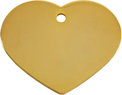 Produktbild von Adressanhänger mit Gravur - Herz - groß - gold
