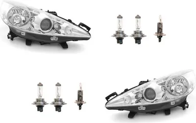 Produktbild von Scheinwerfer passend für Peugeot 207 06- H1 mit H7 H7 Set Links Rechts 620896 620696 Johns
