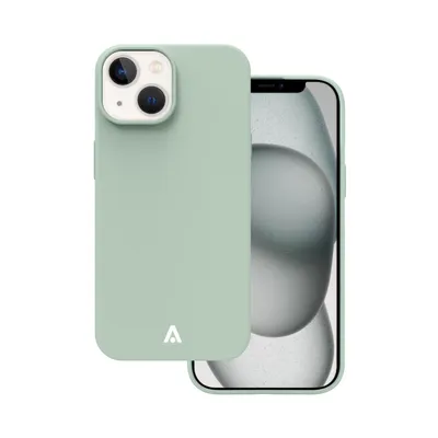 Produktbild von alkaya. iPhone 15 Plus Schutzhülle kompatibel mit Magsafe, Handyhülle, Silikonhülle - Minzgrün