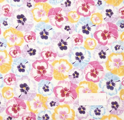 Produktbild von Greengate Anine Stoffserviette pink 40 x 40 cm