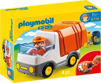 Produktbild von PLAYMOBIL 1.2.3. 6774 Müllauto