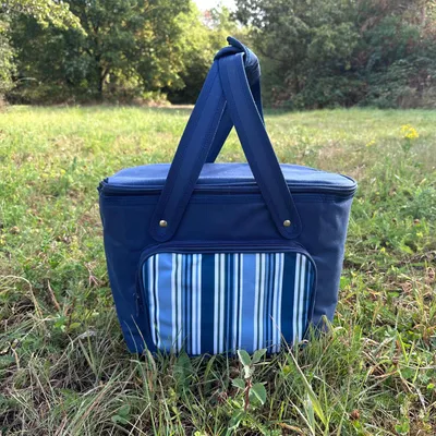 Produktbild von Kühltasche 20l Tragetasche Kühlbox Lunchtasche mit Tragegriffen Blau