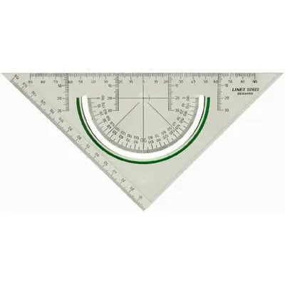 Produktbild von LINEX Super Serie Geo-Dreieck Kunststoff 225 cm Hypotenuse
