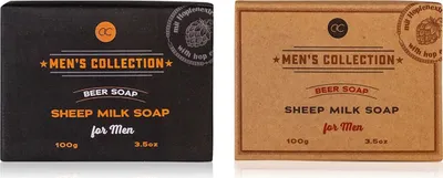 Produktbild von BOTANIC SPA Schafmilchseife MEN's Collection – Handgefertigt mit Hopfenextrakt, 2x100g