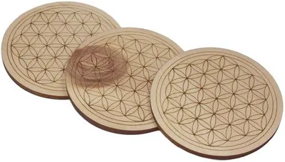Obrázok produktu pre Drevený podtácky 9 cm zo švajčiarskej smrekovice