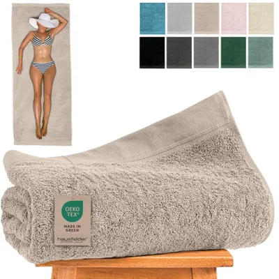 Produktbild von Premium Saunatuch (Beige,1 Saunatuch, 80x200 cm), KI-generiertes Bild