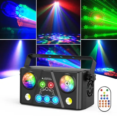 Produktbild von RGB LED Bee Eye Bühnenlicht - 40 W DMX Effektstrahler - 5-in-1 Beam Wash Strobe Disco - Soundaktiv & Auto - DMX512 mit 12 Kanälen - EU-Stecker