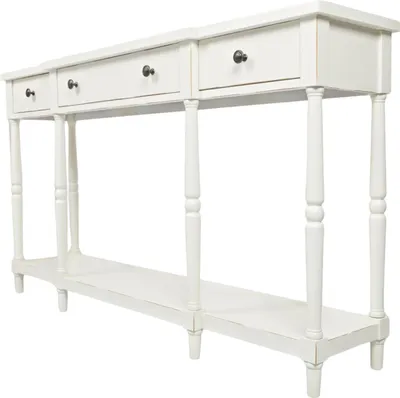 Immagine prodotto di Tavolo consolle FURNLUX Avola Cream White 153cm / Colore principale: Beige / Dimensioni: 153 x 87 x 36 cm