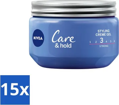 Zdjęcie produktu dla NIVEA - Kremowy żel do stylizacji włosów - Pielęgnacja i jędrność - Natychmiast oczyszcza pory - 150 ml - Value pack - 15 szt