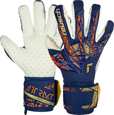 Produktbild von Reusch Torwarthandschuh Attrakt SpeedBump mit Evolution Negative Cut 4410 premium blue/gold 9.5