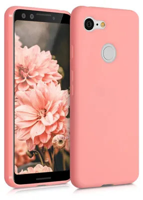 Produktbild von kwmobile Handyhülle für Google Pixel 3 Hülle - TPU Case - Kabelloses Laden - Schutzhülle Cover in Koralle
