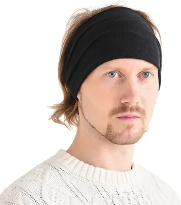 Produktbild von Leder Haarband elastisch, schwarz, für Sport und Alltag