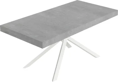 Produktbild von Niket Ausziehtisch 200/304x90 cm, Beine Beton weiß