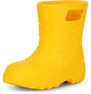 Produktbild von Ladeheid Kinder Mädchen Jungen leichte Eva Gummistiefel Regenstiefel LADW006 (Gelb 1032, 24/25 EU)