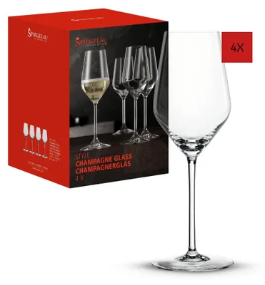Produktbild von Spiegelau Style Champagnerglas, 310 ml, Glas, Transparent, 223 mm, 4 Stück(e)