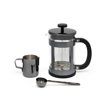 Obrázek produktu pro Skleněný kávovar FRENCH PRESS 0,8 l Příslušenství ke kávovaru Black LEOPOLD
