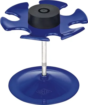 Produktbild von Stempelträger rund für 6 Stempel blau Packung mit 50 Stück