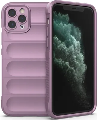 Image de coque iPhone 11 Pro Max, Coque de protection antichoc en silicone TPU souple pour iPhone 11 Pro Max Violet