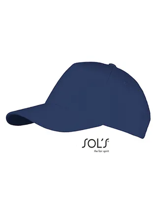 Immagine prodotto di SOLs 00594 | Cappello a cinque pannelli Long Beach / Chiusura regolabile in metallo - Colore: French Navy - Taglia: Unica