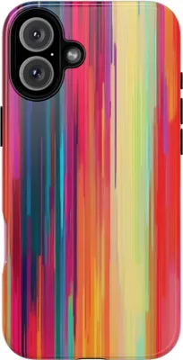 Produktbild von Bunte vertikale Farbstreifen – Hülle Kompatibel mit iPhone 16 Plus