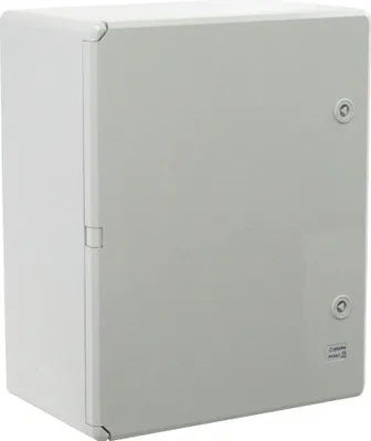 Image de Armoire plastique porte grise 400x500x240mm IP65 PP3007 (P-BOX 4050-2)