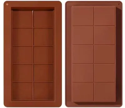 Obrázek produktu pro Silikonové formy na čokoládu, obdélníkové, na proteinové tyčinky, energetické tyčinky Dubai Chocolate, ručně vyráběné dárky, formy na kakao, cachemaltony