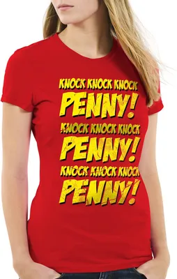 Produktbild von style3 Knock! Penny Damen T-Shirt, Farbe:Rot, Größe:M