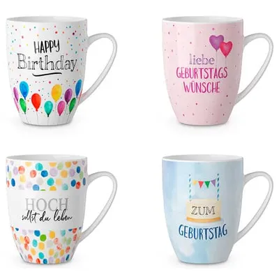 Produktbild von Kaffeebecher zum Geburtstag sortiert FÜR DICH 950230 250ml