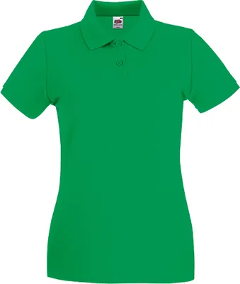 Produktbild von Fruit of the Loom - Lady-Fit Premium Polo - Kelly Green - L