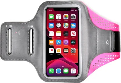 Produktbild von Mobigear Easy Fit Handyhalterung Joggen Neopren Sporthülle Sportarmband - Small - Pink
