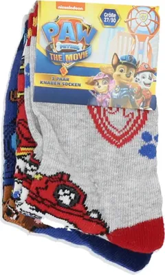 Produktbild von Paw Patrol 3-Pack Socken – Socken mit Paw Patrol Motiven für den Alltag 27/30