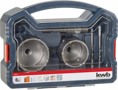 Produktbild von kwb 499176 Lochsägen-Set 68 mm, 82 mm 6 St