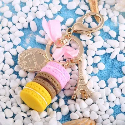 Image de Petit porte-clés en métal coloré pour trousseau de clés, breloques de voiture, décoration (violet)