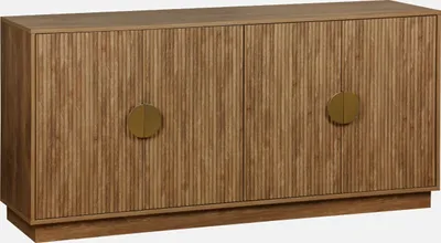 Immagine prodotto di Credenza esotica effetto legno di mango a 4 ante, 160cm