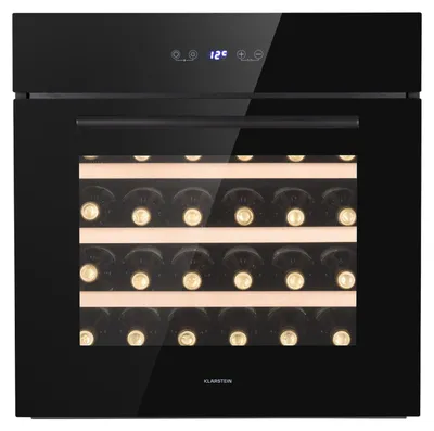 Obrázek produktu pro Klarstein vinotéka, 1 zóna, vestavná, malá, skleněné dveře, 5-18 °C, 30 lahví