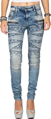 Produktbild von Cipo & Baxx Damen Jeans BA-WD381 Blau W25/L32