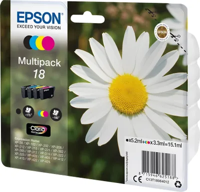 Image de Epson Claria Home Multipack T 180 BK/C/M/Y T 1806
