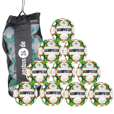 Produktbild von Ballset DERBYSTAR Jugendball - STRATOS S-LIGHT Futsal inkl. Ballsack 10 Bälle 4