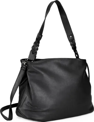 Produktbild von Schultertasche Flechtzauber mit drei separaten RV-Fächern von TONI&FRIENDS