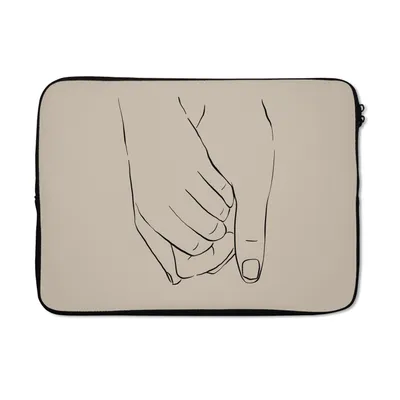 Produktbild von MuchoWow® Laptop Hülle 13 Zoll Freundin - Zitate - Valentinstag Laptoptasche - Laptophülle - Sleeve - Rundumschutz