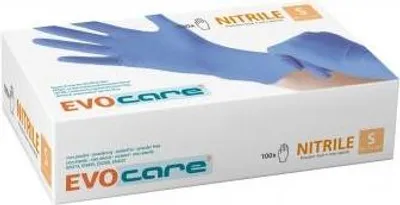 Image de Gants NITRILE bleu Non poudrés Small - 1 paquet de 100 gants