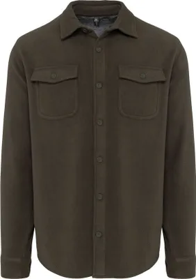 Produktbild von Kariban - Hemdjacke, Sherpa-Futter für Herren RW7462 (L) (Dunkel-Khaki/Sturmgrau)