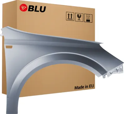 Zdjęcie produktu dla BLU Błotnik pasujący do Opel Astra H 3 III Z155 Prawy Srebrny MondlandGrau | 2004-2014 | Przedni Przód | Lakierowany | Gotowy do montażu  | Stal
