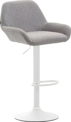 Produktbild von Barhocker Braga Stoff weiß grau