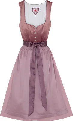 Produktbild von Spieth & Wensky Dirndl Düne Lange-Dirndl Kleid 2-teiliges Trachtenkleid, Farbe:Lila, Größe:44/2XL