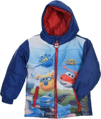 Produktbild von Super Wings Dunkelblau Kinder Jungen Winterjacke Steppjacke , Größe:98