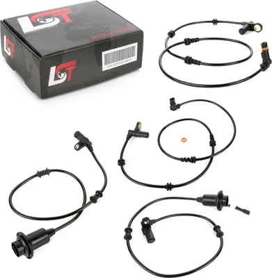Produktbild von 4x ABS Sensor Drehzahlregler Set vorne hinten für MERCEDES S-KLASSE W220 4matic