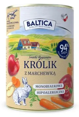 Zdjęcie produktu dla BALTICA SMAKI REGIONÓW Królik z marchewką 400 g