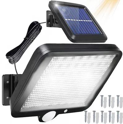 Produktbild von Solarlampen für Außen mit Bewegungsmelder 108 LED Garten Solarleuchten Superhelle Wandleuchte Aussenleuchte Sensor Gartenleuchten Lampe Outdoor Retoo